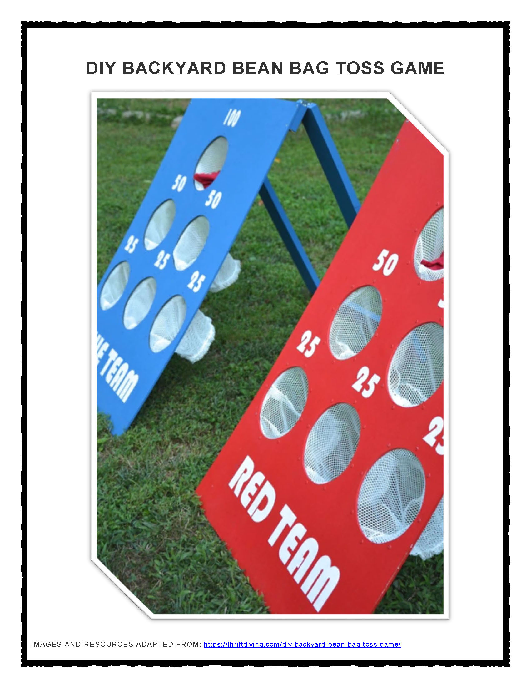 Click here to open the Bean Bag Toss PDF in English.